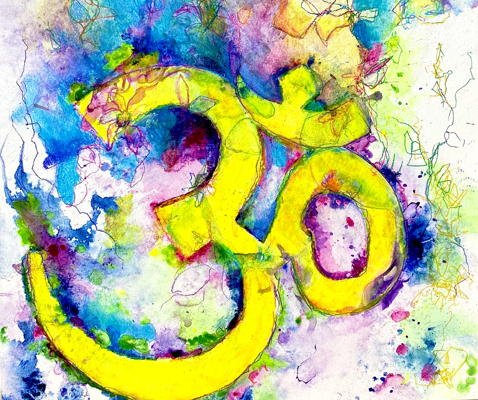 Heart & Spirit_mix media on gesso Panel